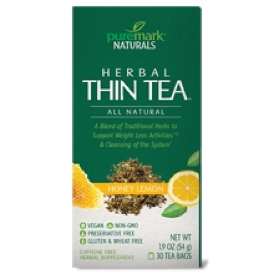 Puremark Herbal Thin Tea, Honey Lemon